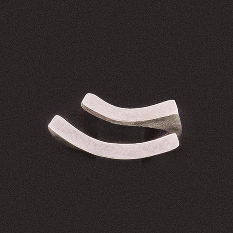 Χειροποίητο Δαχτυλίδι από επαργυρωμένο ορείχαλκο σε γεωμετρικό  Δ107000