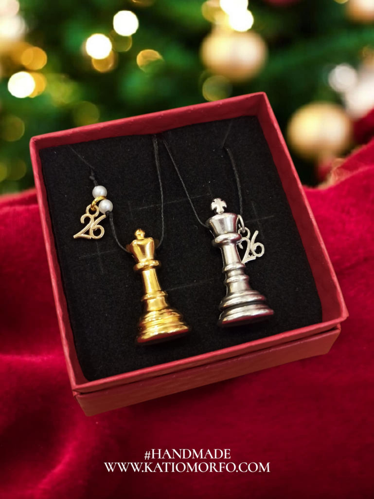 Χειροποίητα κολιέ Σετ "Για μια Παρτίδα που δε θα τελειώσε Ποτέ" Κ254000