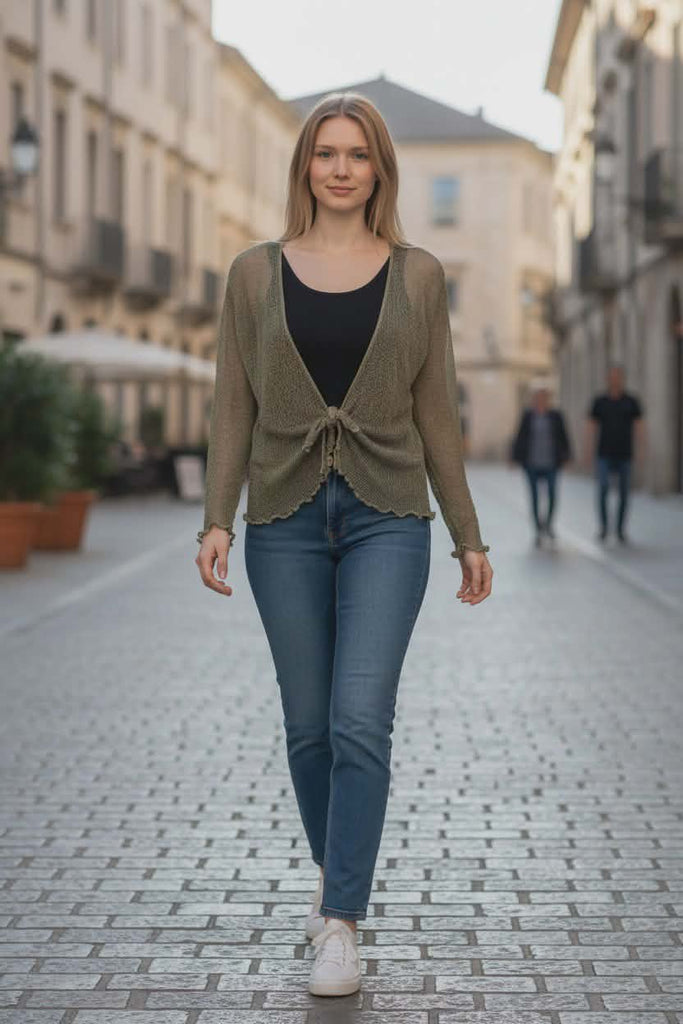 Πλεκτό ζακετάκι μπολερό  Ρ26022000