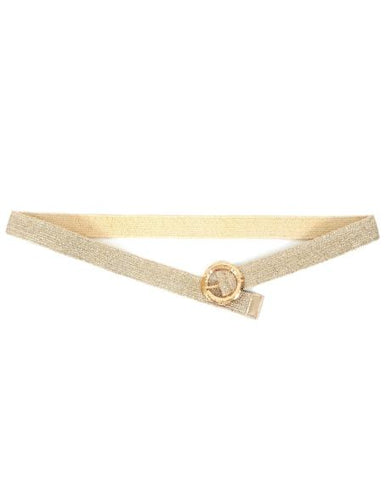 Ζώνη DOCA σε χρυσό χρώμα με χρυσή τόκα. Ζ026004