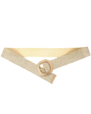 Ζώνη DOCA σε χρυσό χρώμα με χρυσή τόκα. Ζ026001