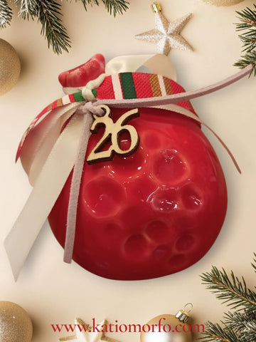 Χειροποίητο Γούρι Κεραμικό Ρόδι XM373000