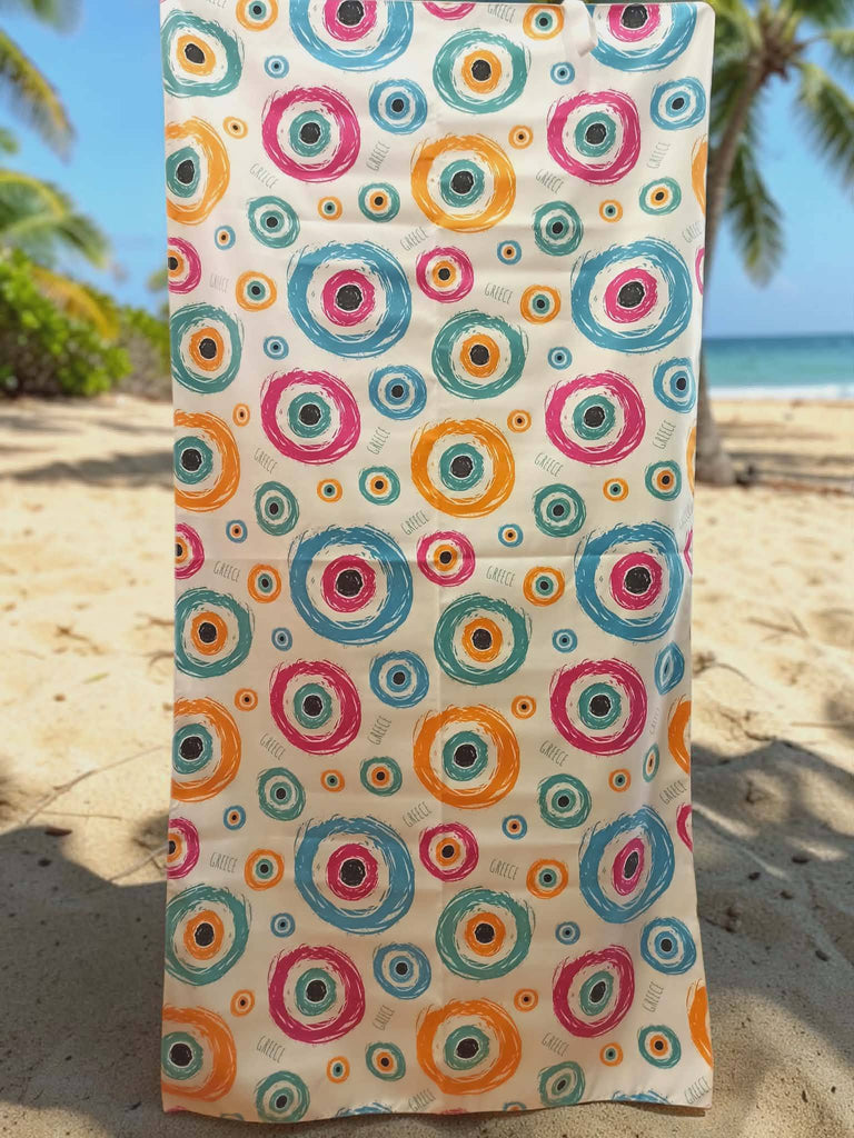 Πετσέτες θαλάσσης suede microfiber απίστευτα απορροφητική & απαλή με λάστιχο για εύκολη μεταφορά