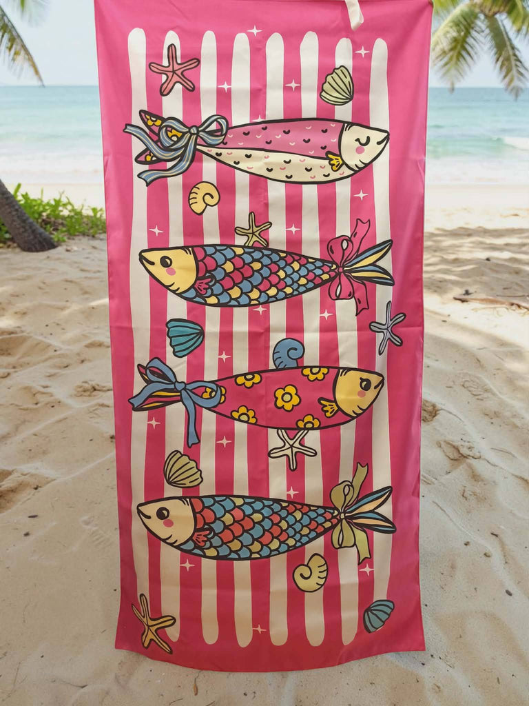 Πετσέτες θαλάσσης suede microfiber απίστευτα απορροφητική & απαλή με λάστιχο για εύκολη μεταφορά