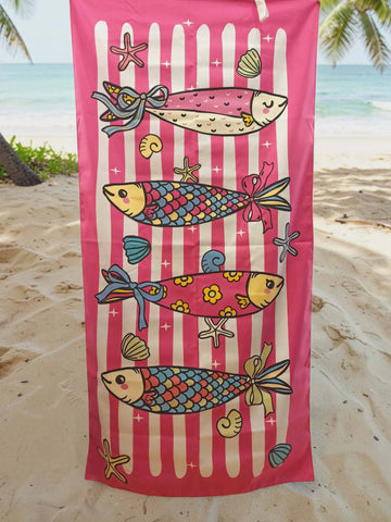 Πετσέτες θαλάσσης suede microfiber απίστευτα απορροφητική & απαλή με λάστιχο για εύκολη μεταφορά