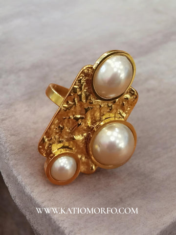 Δαχτυλίδι από Ατσάλι σε καλλιτεχνικό σχέδιο - ρυθμιζόμενο μέγεθος Δ267000