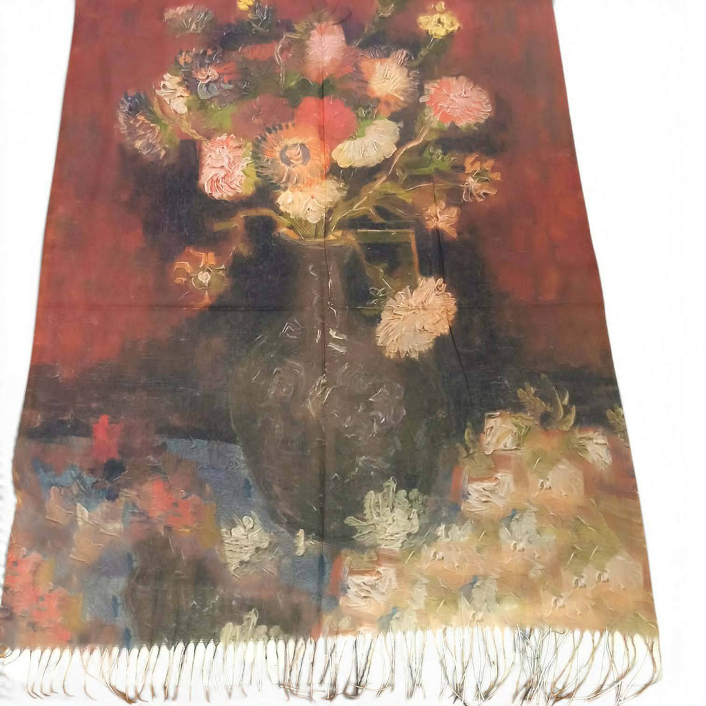 Πασμίνα viscose-μετάξι 180x80cm  Φ001000