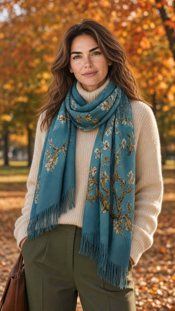 Εσάρπα Cashmere - Viscose 80x180cm  Φ020000