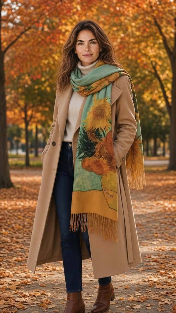 Εσάρπα Cashmere - Viscose 80x180cm  Φ024000