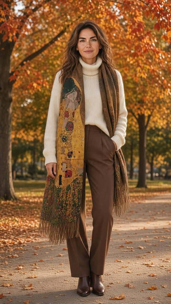 Εσάρπα Cashmere - Viscose 80x180cm  Φ025000