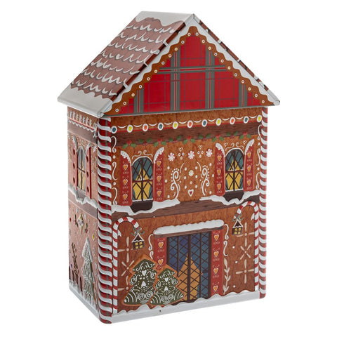 Μεταλλικό κουτί μπισκοτιερα με χριστουγεννιάτικη παράσταση 14,5Χ21,5Χ9cm XM041000