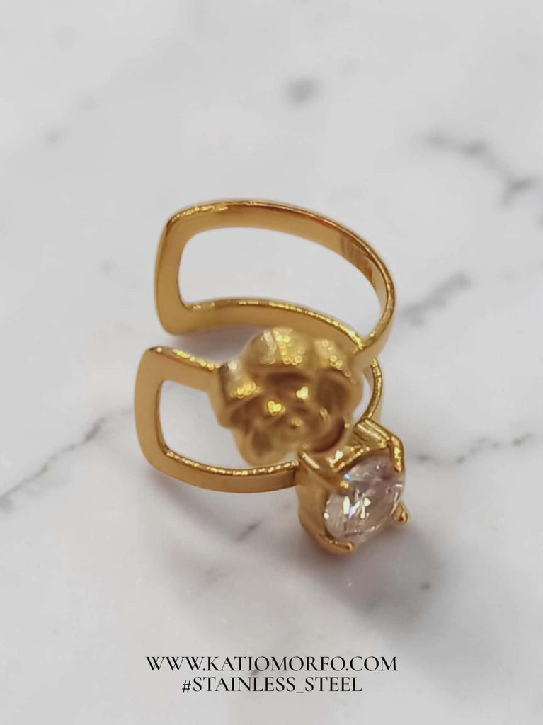 Σκουλαρίκι για λοβό αυτιού Earcuff σε ατσάλι. Σ609000