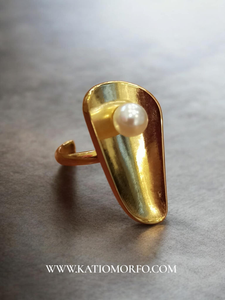 Δαχτυλίδι από Ατσάλι σε καλλιτεχνικό σχέδιο - ρυθμιζόμενο μέγεθος Δ262000