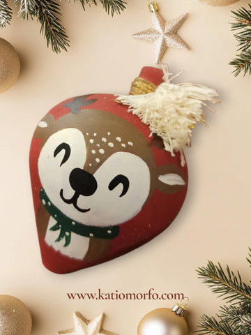 Χειροποίητο Γούρι Ξύλινη Σβούρα XM388000