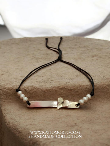 Χειροποίητο βραχιόλι με μακραμέ κλείσιμο Β282000