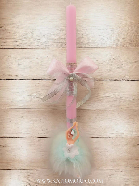 Χειροποίητη αρωματική Λαμπάδα με μινιατούρα μπαλαρίνα Λ26031000