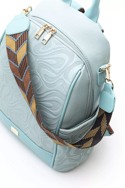 Τσάντα πλάτης fragola σε γαλάζιο χρώμα με ιδιαίτερο σχέδιο ΤΠΤ345000