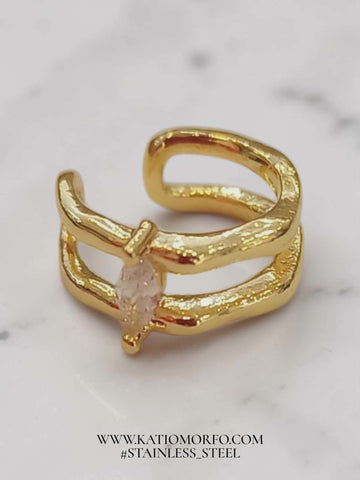 Σκουλαρίκι για λοβό αυτιού Earcuff σε ατσάλι. Σ607000