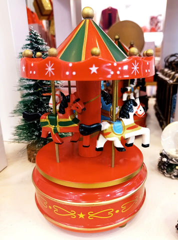 Καρουζέλ ξύλινο με κίνηση & μουσική