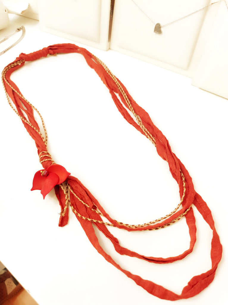 Χειροποίητο boho Κολιέ πολυσειρο  Κ140000