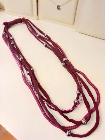 Χειροποίητο boho Κολιέ πολυσειρο  Κ137000