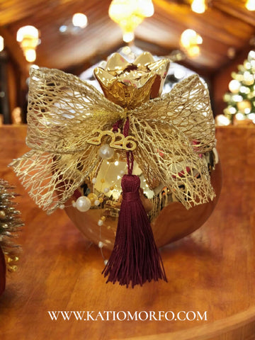 Χειροποίητο κεραμικό γούρι ρόδι XM357000