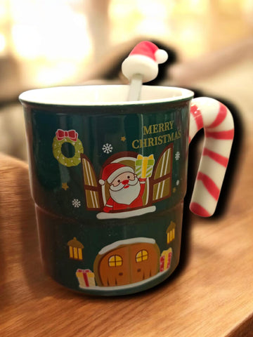 Κεραμική Κούπα με κουταλάκι  XM393000