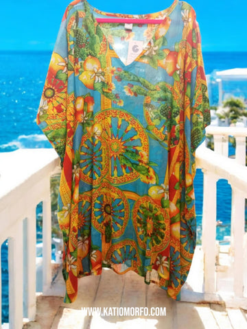 Καφτάνι σε boho σχέδιο 100% Βαμβάκι .    Ρ25004000