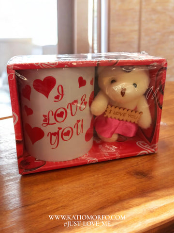 Κούπα κεραμική 330ml με Αρκουδάκι σε συσκευασία δώρου