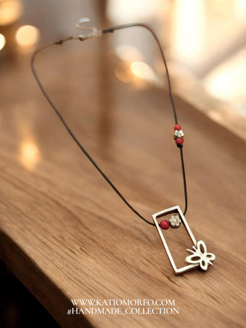 Χειροποίητο κολιέ πεταλούδα. Κ276000