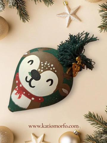 Χειροποίητο Γούρι Ξύλινη Σβούρα XM387000