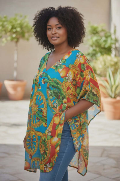 Καφτάνι σε boho σχέδιο 100% Βαμβάκι .    Ρ25004000