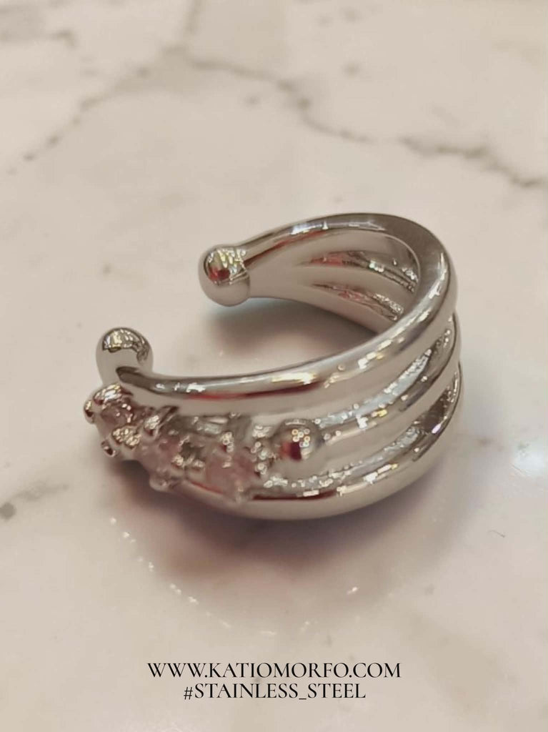 Σκουλαρίκι για λοβό αυτιού Earcuff σε ατσάλι. Σ605000