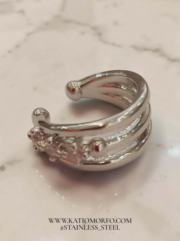 Σκουλαρίκι για λοβό αυτιού Earcuff σε ατσάλι. Σ605000
