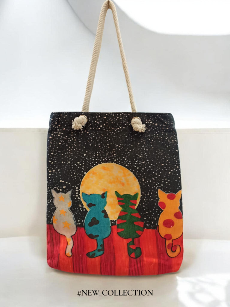 Τσάντα ώμου από χοντρό ύφασμα αντοχής και μαλακά βαμβακερά λουράκια ΤΠΤ061000