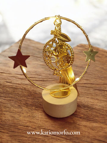 Χειροποίητο Γούρι '26 γλυπτό σε ξύλο με φως XM403000