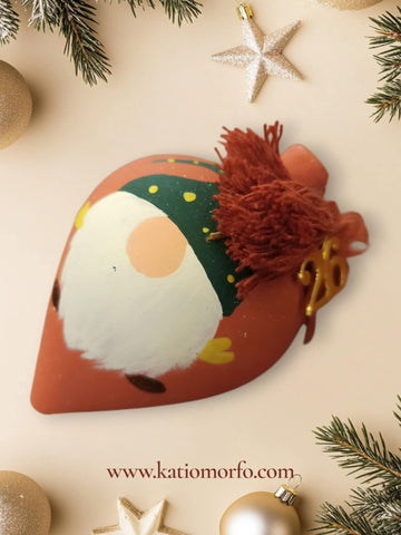 Χειροποίητο Γούρι Ξύλινη Σβούρα XM386000