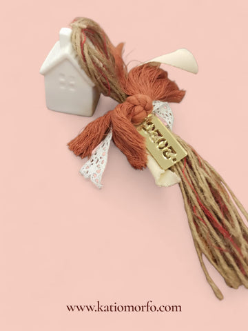 Χειροποίητο Γούρι Κεραμικό Σπιτάκι  XM366000