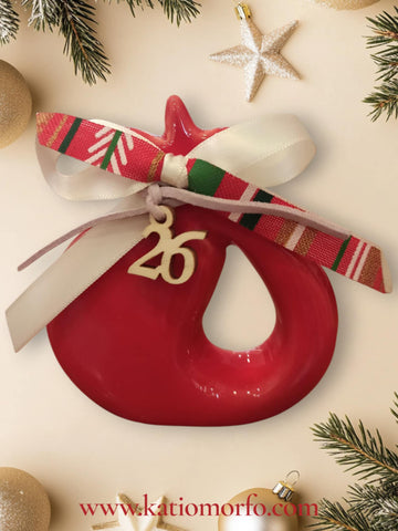 Χειροποίητο Γούρι Κεραμικό Ρόδι XM372000