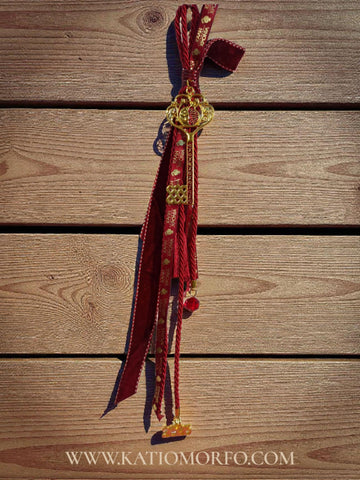 Χειροποίητο Γούρι Κρεμαστό Κλειδί ≈25cm.  XM304000