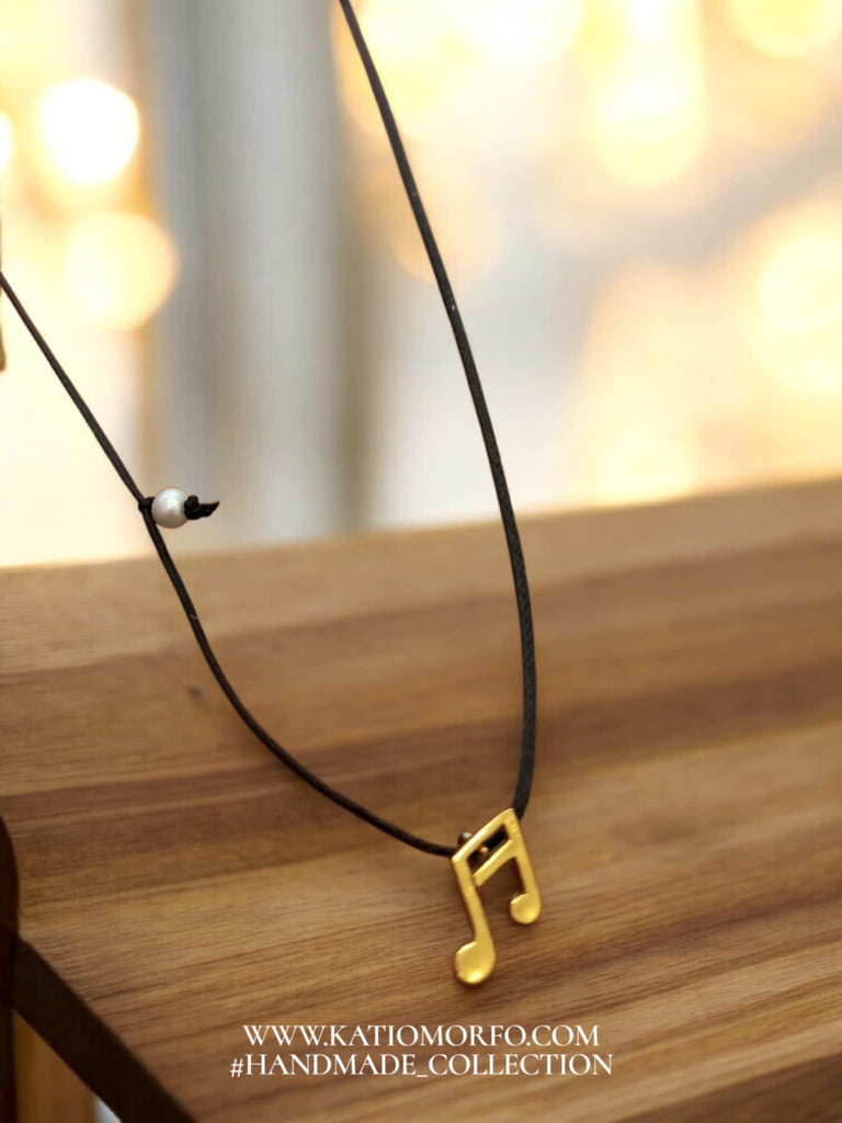 Χειροποίητο κολιέ νότα. Κ269000