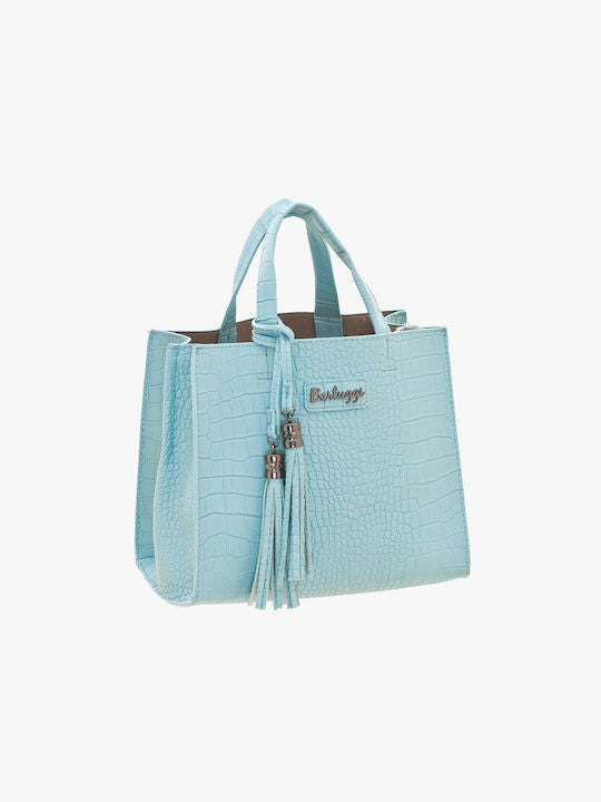 Τσάντα BARTUGGI χιαστί σε εντυπωσιακό γαλάζιο croco  ΤΠΤ177000