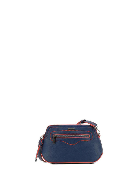 Γυναικεία τσάντα DOCA χιαστί σε μπλε χρώμα.ΤΠΤ232000