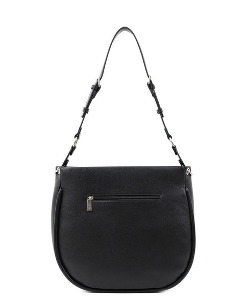 Γυναικεία τσάντα ώμου DOCA σε μαύρο χρώμα.ΤΠΤ229000