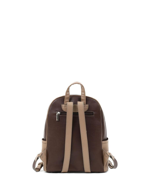 Γυναικεία τσάντα πλάτης DOCA σε καφέ χρώμα. ΤΠΤ168000
