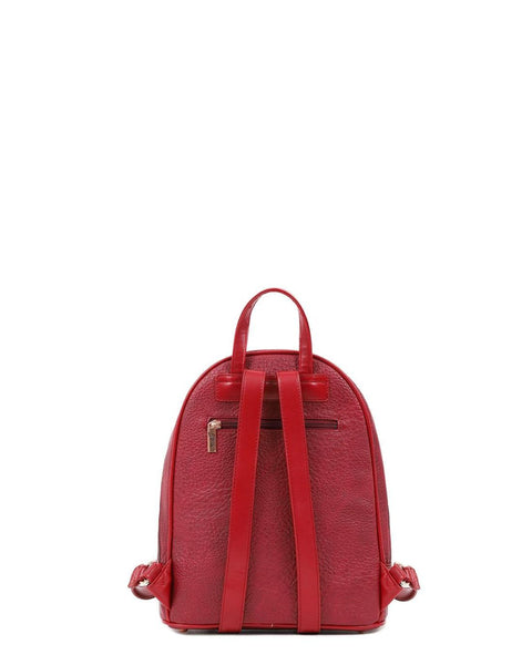 Γυναικεία τσάντα πλάτης DOCA σε κόκκινο χρώμα.ΤΠΤ262000