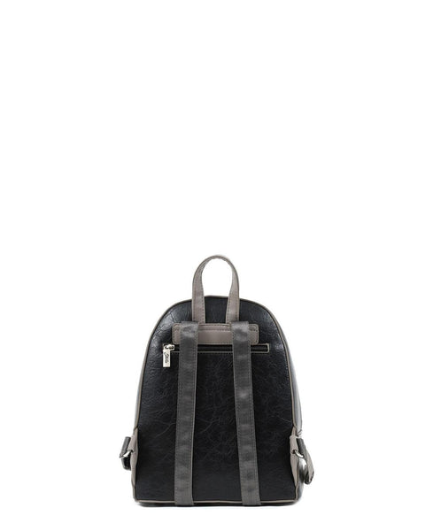 Γυναικεία τσάντα πλάτης DOCA σε μαύρο χρώμα. ΤΠΤ163000