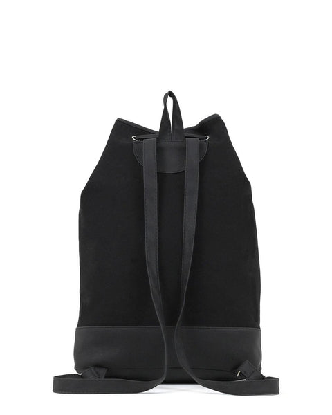 Γυναικεία τσάντα πλάτης DOCA πουγκί από ανθεκτικό καραβόπανο σε εντυπωσιακό μέγεθος .  ΤΠΤ406000