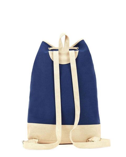 Γυναικεία τσάντα πλάτης DOCA πουγκί από ανθεκτικό καραβόπανο σε εντυπωσιακό μέγεθος .  ΤΠΤ407000