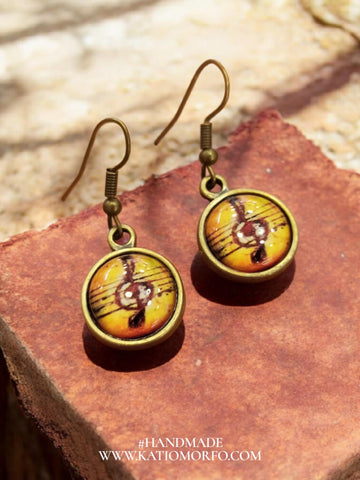 Χειροποίητα Σκουλαρικια σε vintage σχέδιο  Σ542000